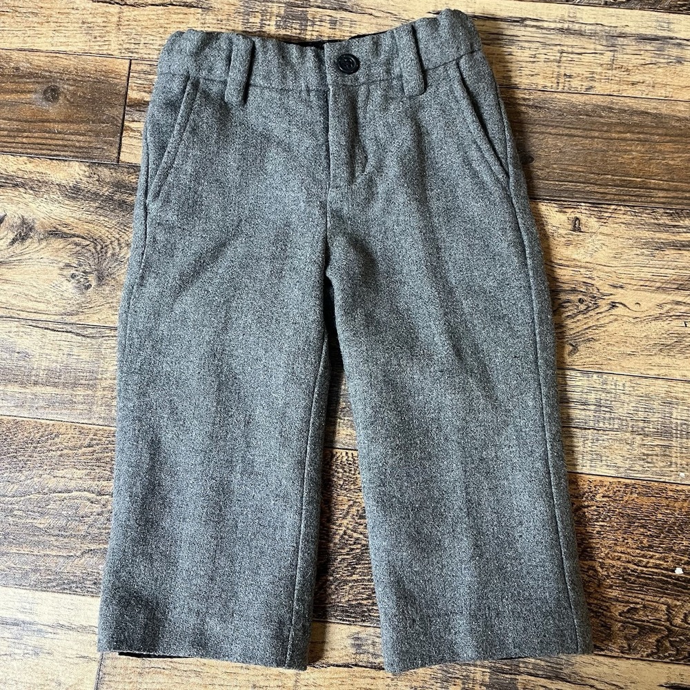 Janie and Jack Gray Tweed-Style Dress Pants